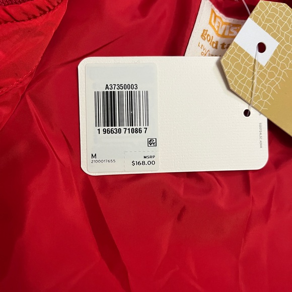 NWT - Levi's Gold Tab Women's Baseball Jacket - Size M - Picture 16 of 16